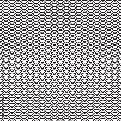 Monochrome texture.  Endless abstract background.  Geometric  seamless design.  Modern repeating illustration.  Black and white backdrop. .