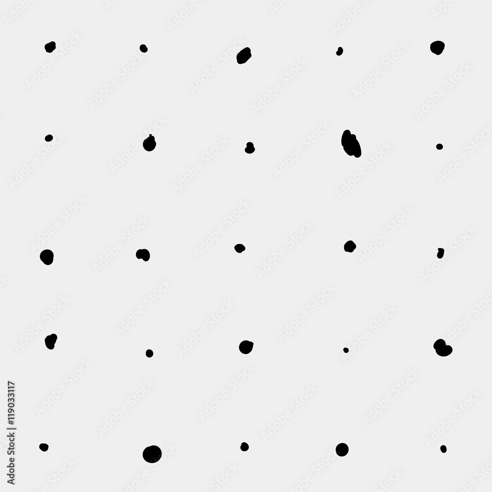 Minimal monochrome handwritten pattern dots, rounds Minimal monochrome handwritten pattern dots, rounds