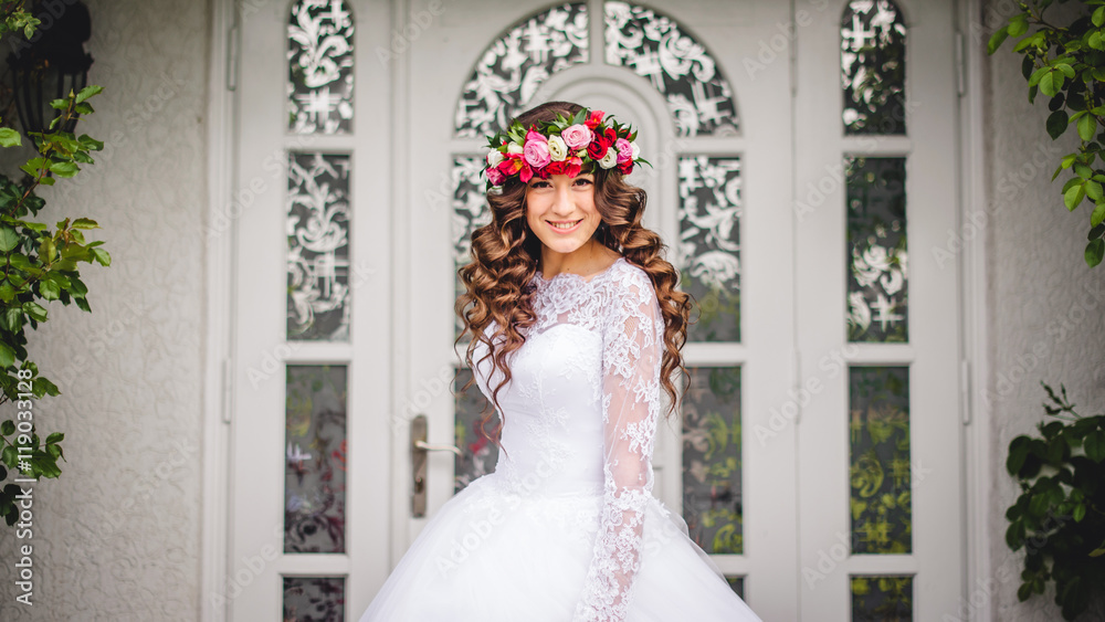 Bride with wreath Bride with wreath