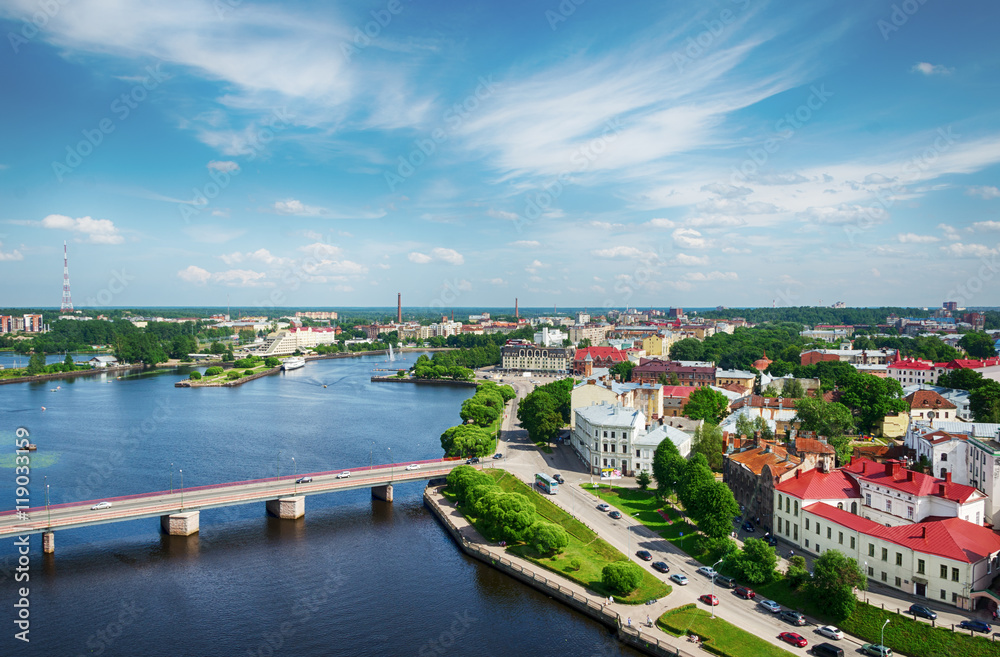 View from the tower of the Vyborg castle