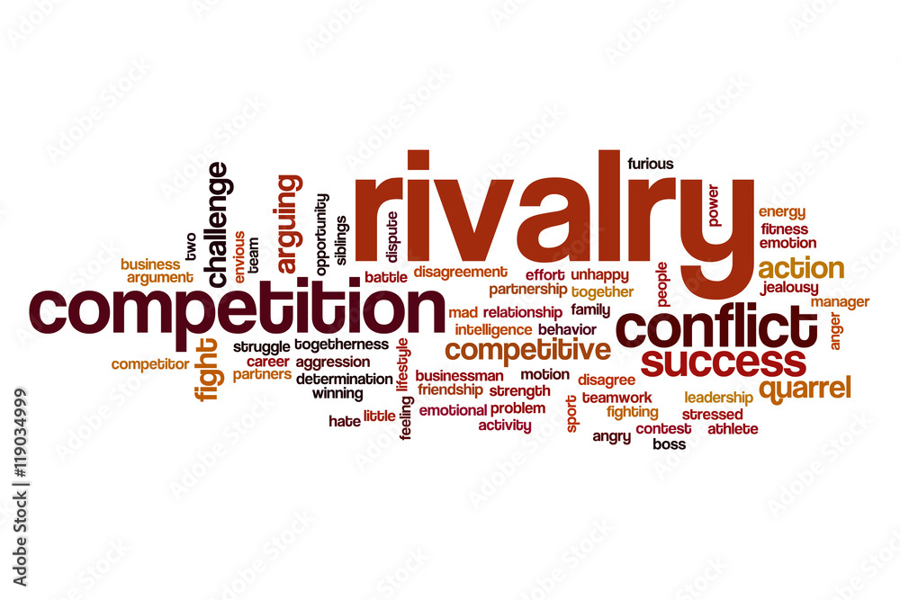 Rivalry word cloud