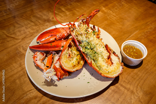 Grilled lobster