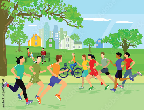 Sportlich joggen