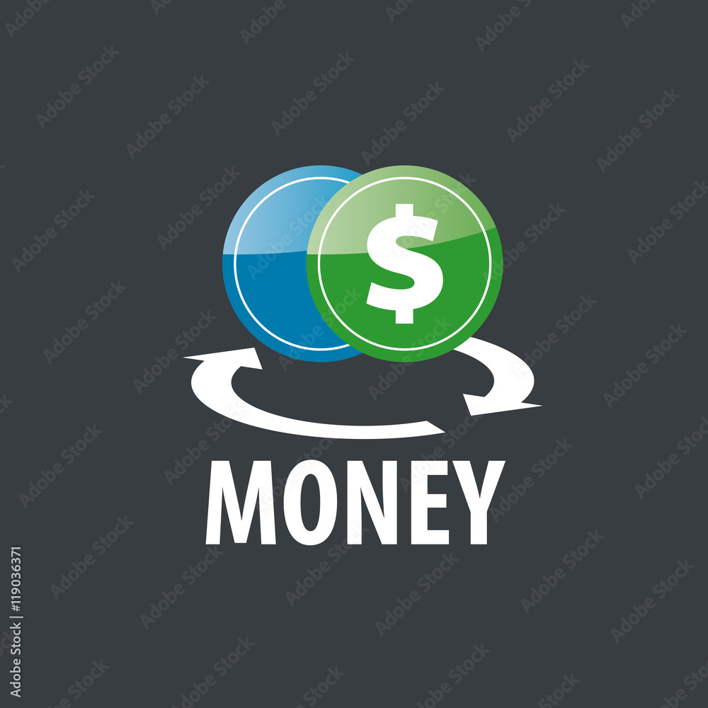 Obraz premium vector logo money