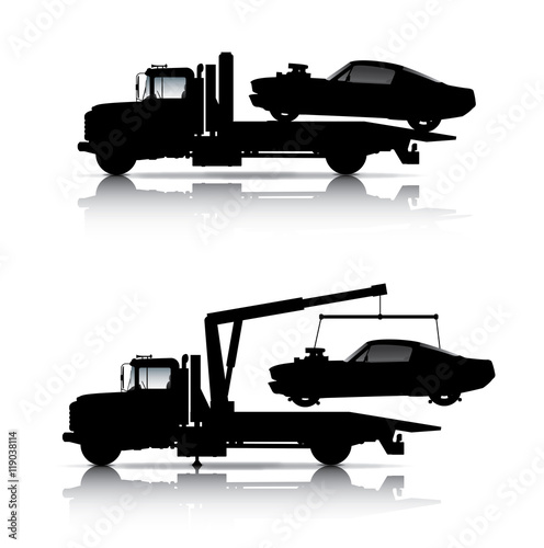 TOW TRUCKS SILHOUETTES