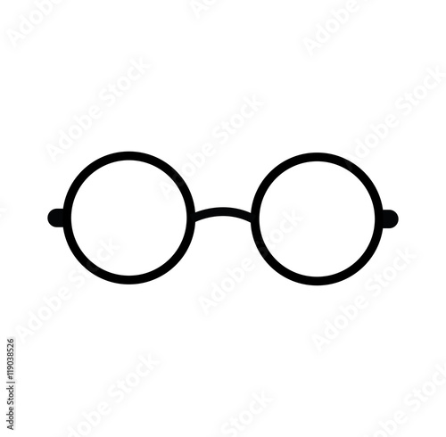 Vector of simple glasses icon
