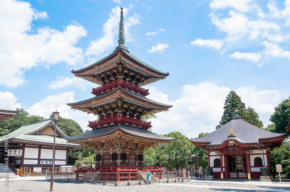 Pagoda at Narita-san Shinsho-ji temple,  Tokyo, Japan