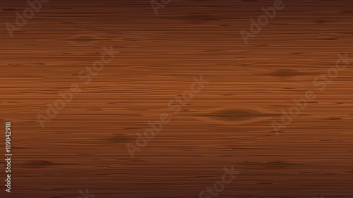 Wood plank background. Close-up of reddish brown wooden texture with knots.
