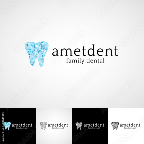 Creative dental logo template. Teethcare icon set. dentist clinic insignia, orthodontist illustration, teeth vector design, oral hygienist concept for business card graphic.