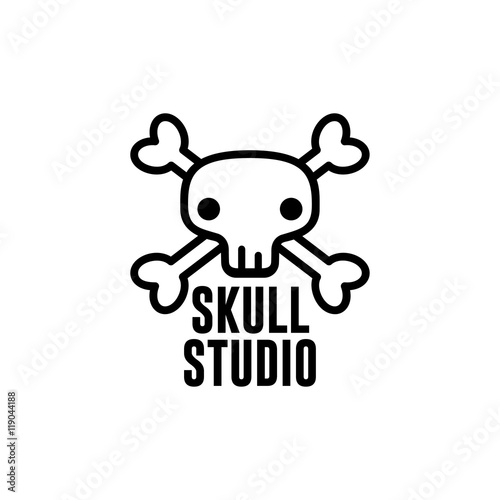 logo template skull