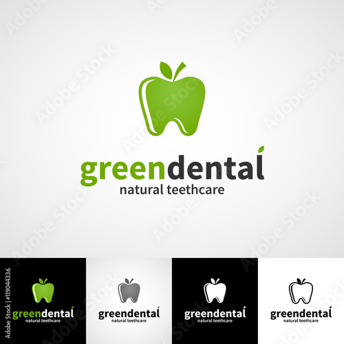 Creative dental logo template. Teethcare icon set. dentist clinic insignia, stomatologist practice sign, illustration, teeth vector design, oral hygienist concept, business card graphic, medical