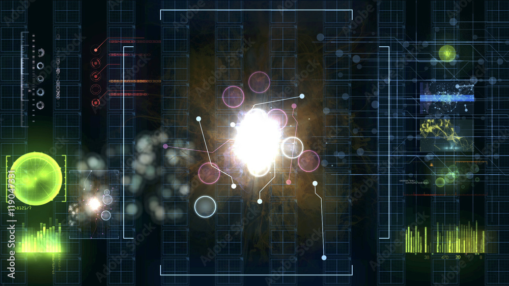 2d SCIFI HUD screen. Guizmo data scan 2d SCIFI HUD screen. Guizmo data scan