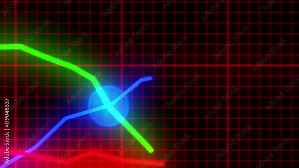 Graph line graph points neon business finance chart data figures statistics 4k Graph line graph points neon business finance chart data figures statistics 4k