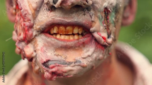 zombie monster grins