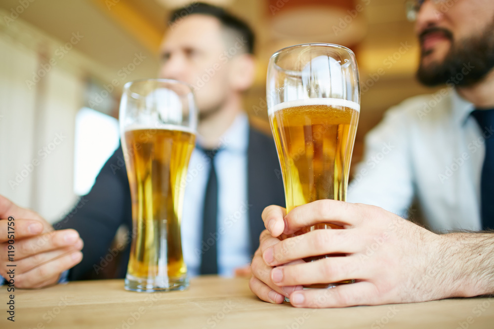 Glasses of beer Glasses of beer