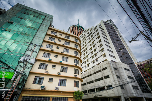 Buildings in Poblacion, Makati, Metro Manila, The Philippines.