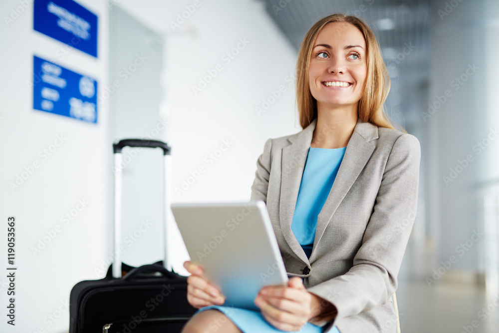Businesswoman travelling