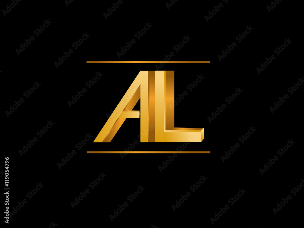 AL Initial Logo for your startup venture AL Initial Logo for your startup venture