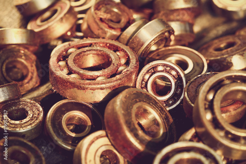 old rusty ball bearing © foxaon