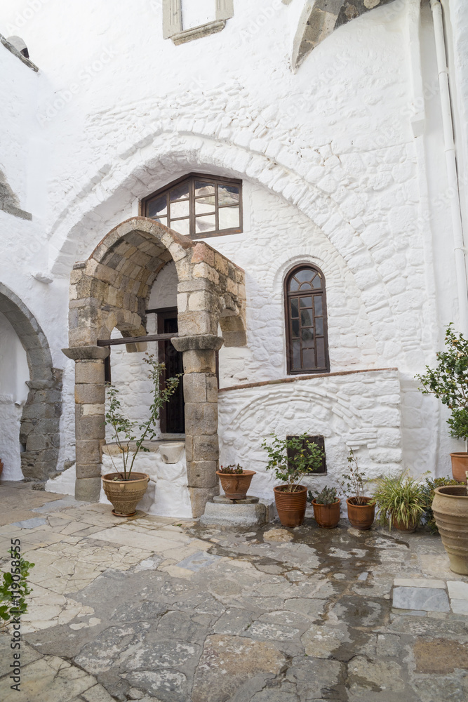 Patmos island, Monastery of st Ioannis inside Patmos island, Monastery of st Ioannis inside