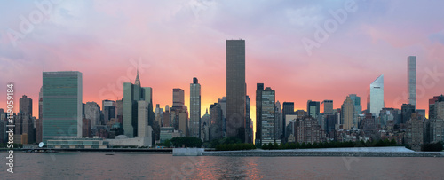Manhattan at sunset