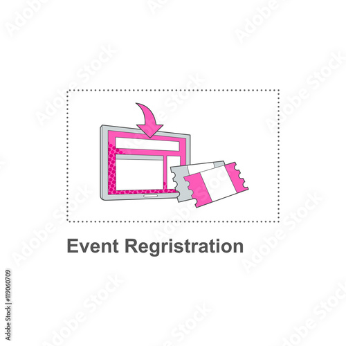 event registration web icon