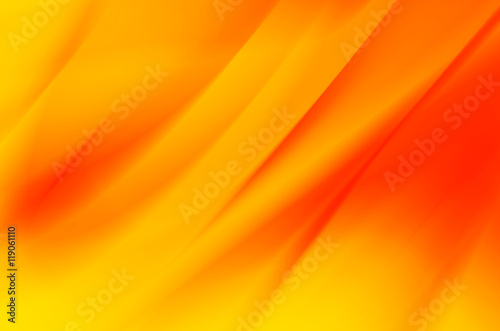 Orange and yellow background of abstract warm curves