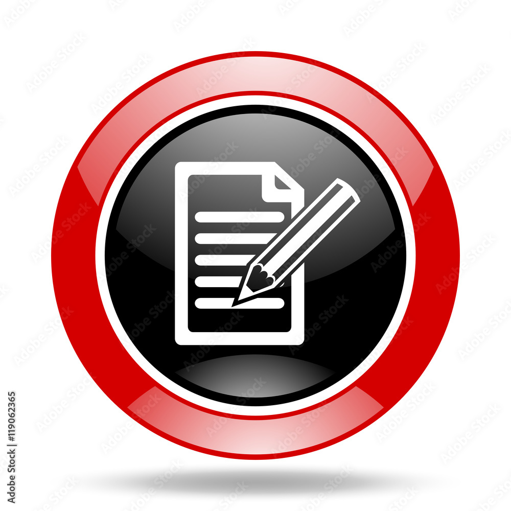 subscribe red and black web glossy round icon subscribe red and black web glossy round icon