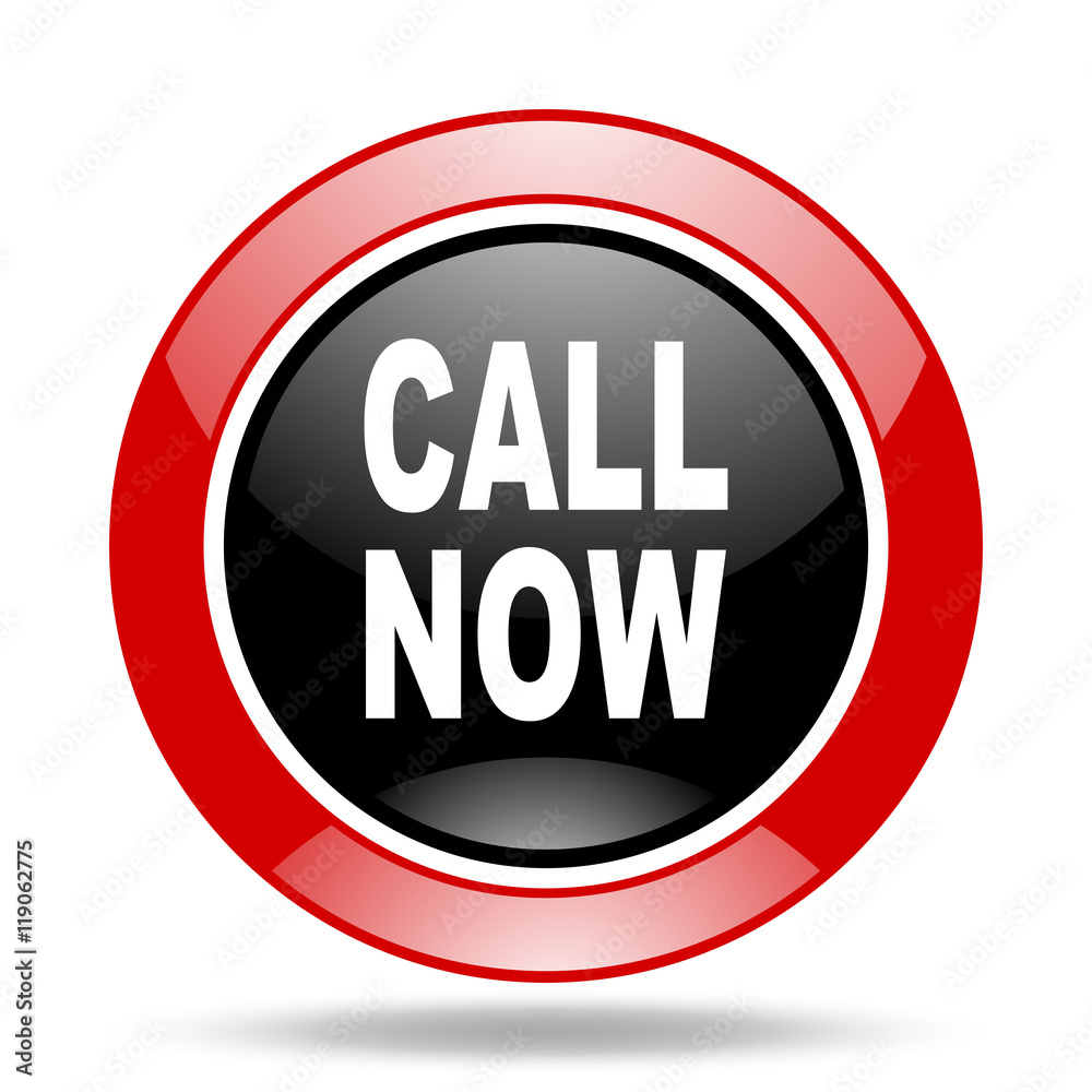 call now red and black web glossy round icon call now red and black web glossy round icon