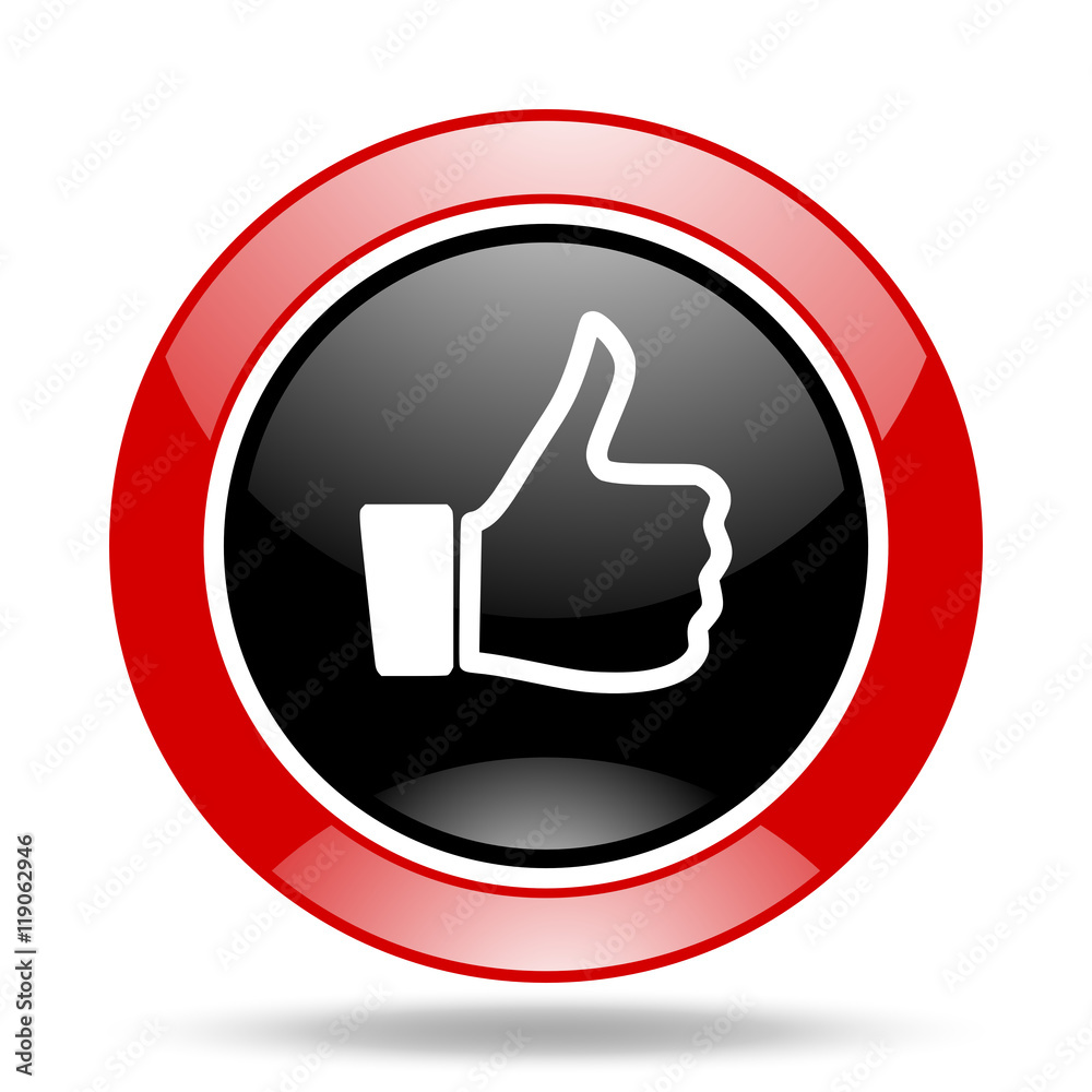 like red and black web glossy round icon like red and black web glossy round icon