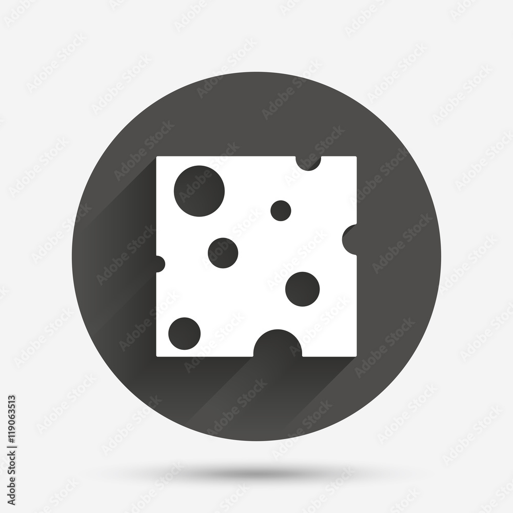 Cheese sign icon. Slice of cheese. Cheese sign icon. Slice of cheese.