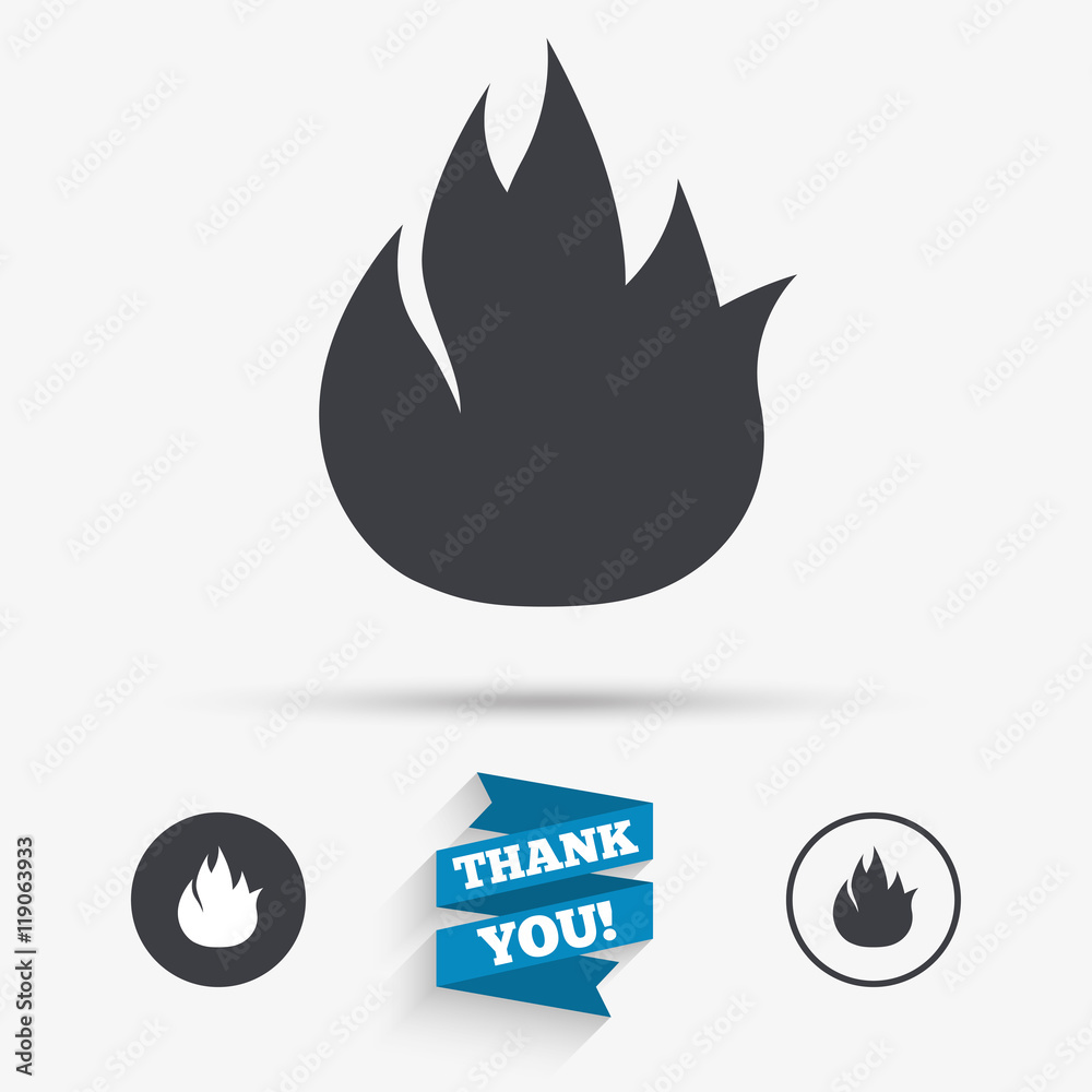 Fire flame sign icon. Fire symbol. Fire flame sign icon. Fire symbol.