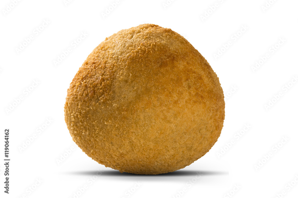 Brazilian snack. chicken dumpling with curd on white background. Brazilian snack. chicken dumpling with curd on white background.