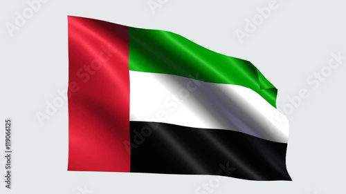 united arab emirates flag with transparent background