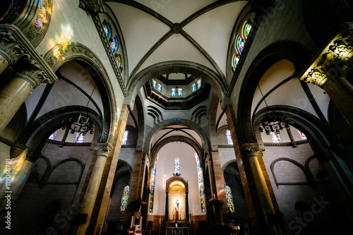 The interior of the Manila Cathedral, in Intramuros, Manila, The