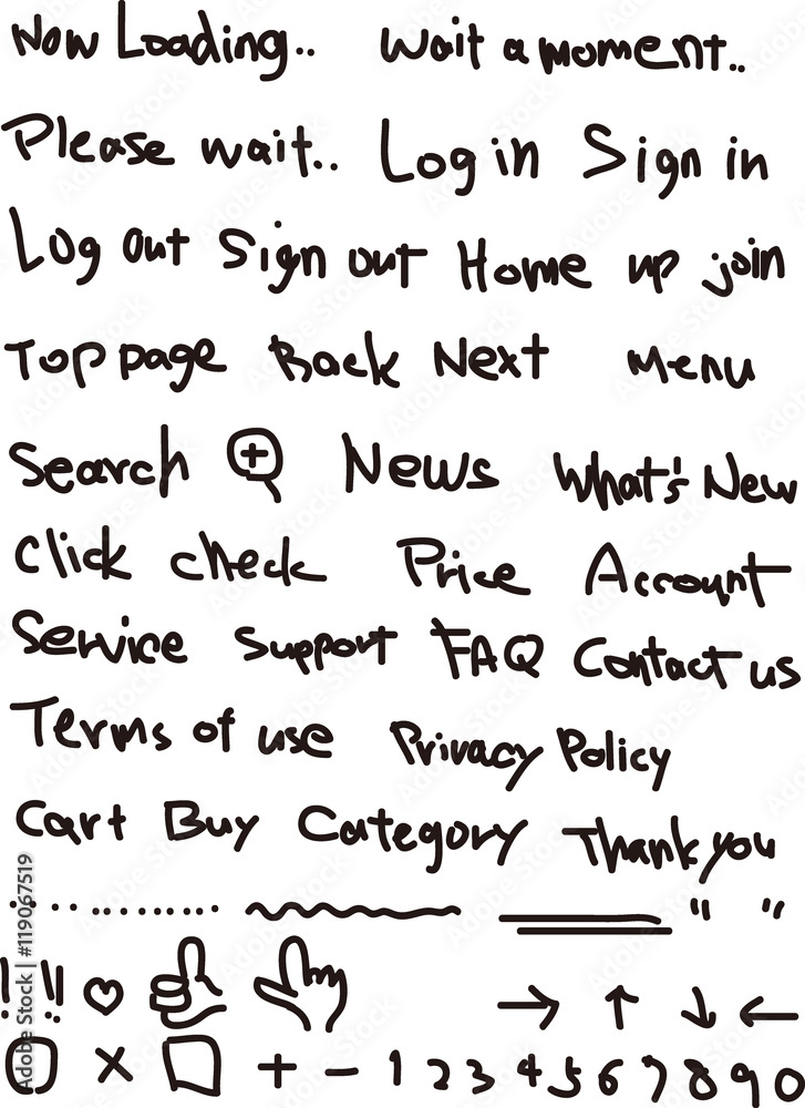 Handwriting text for web site use Handwriting text for web site use