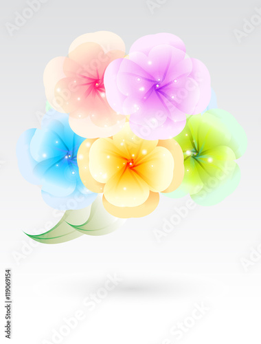 Flower group stylized logo
