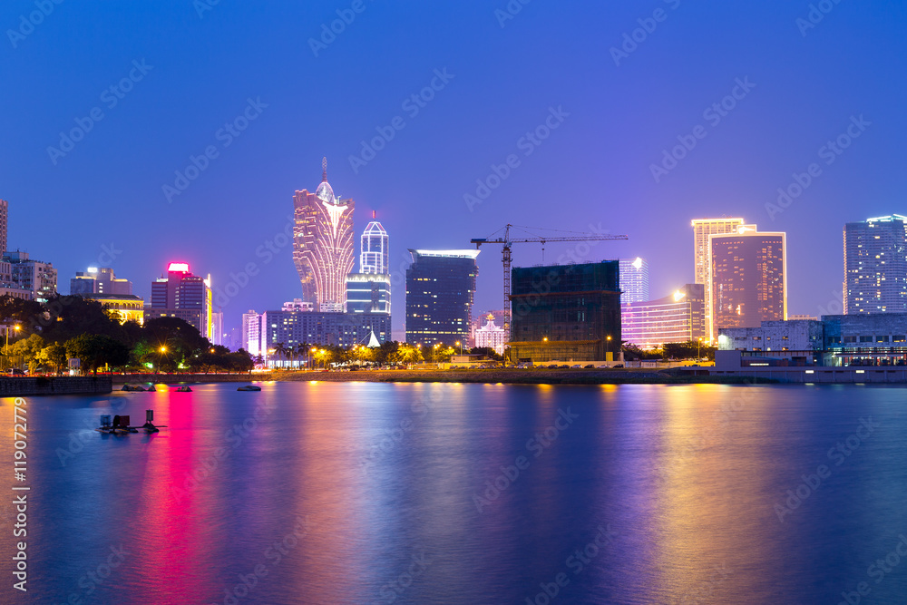 Fototapeta premium Macao city night