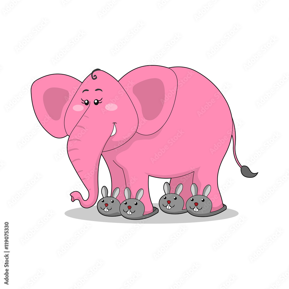 Fototapeta premium elephant cartoon