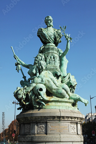 Monument of Francis Garnier Paris France