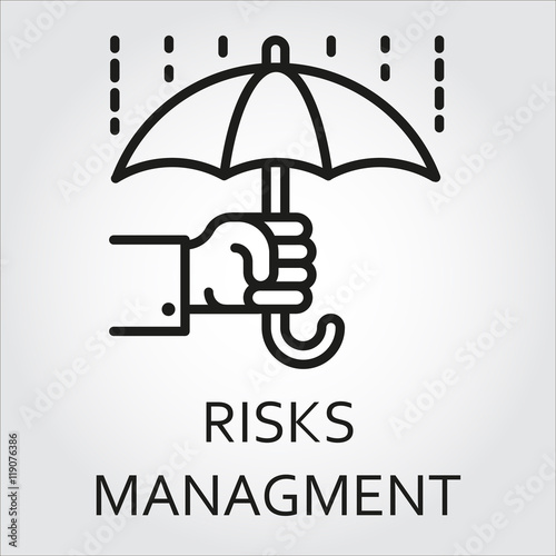 line icon risks management