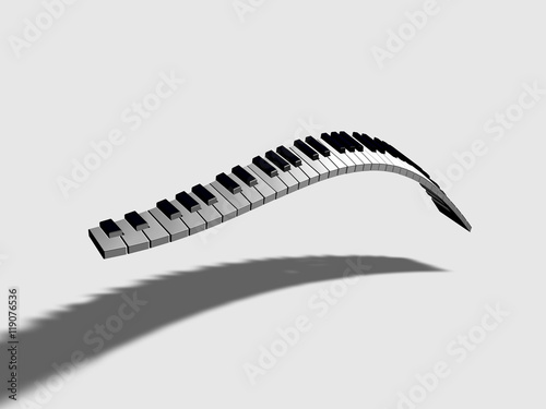 Tableau sur toile Tastiera pianoforte