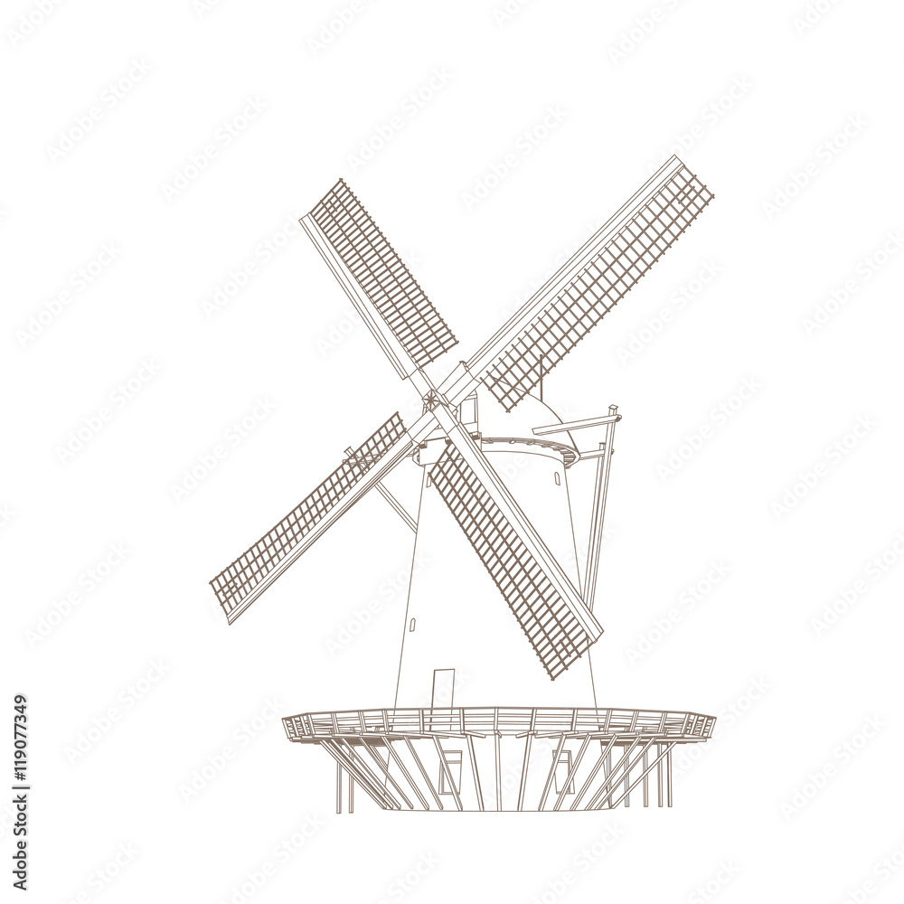 Old Classic Windmill Old Classic Windmill
