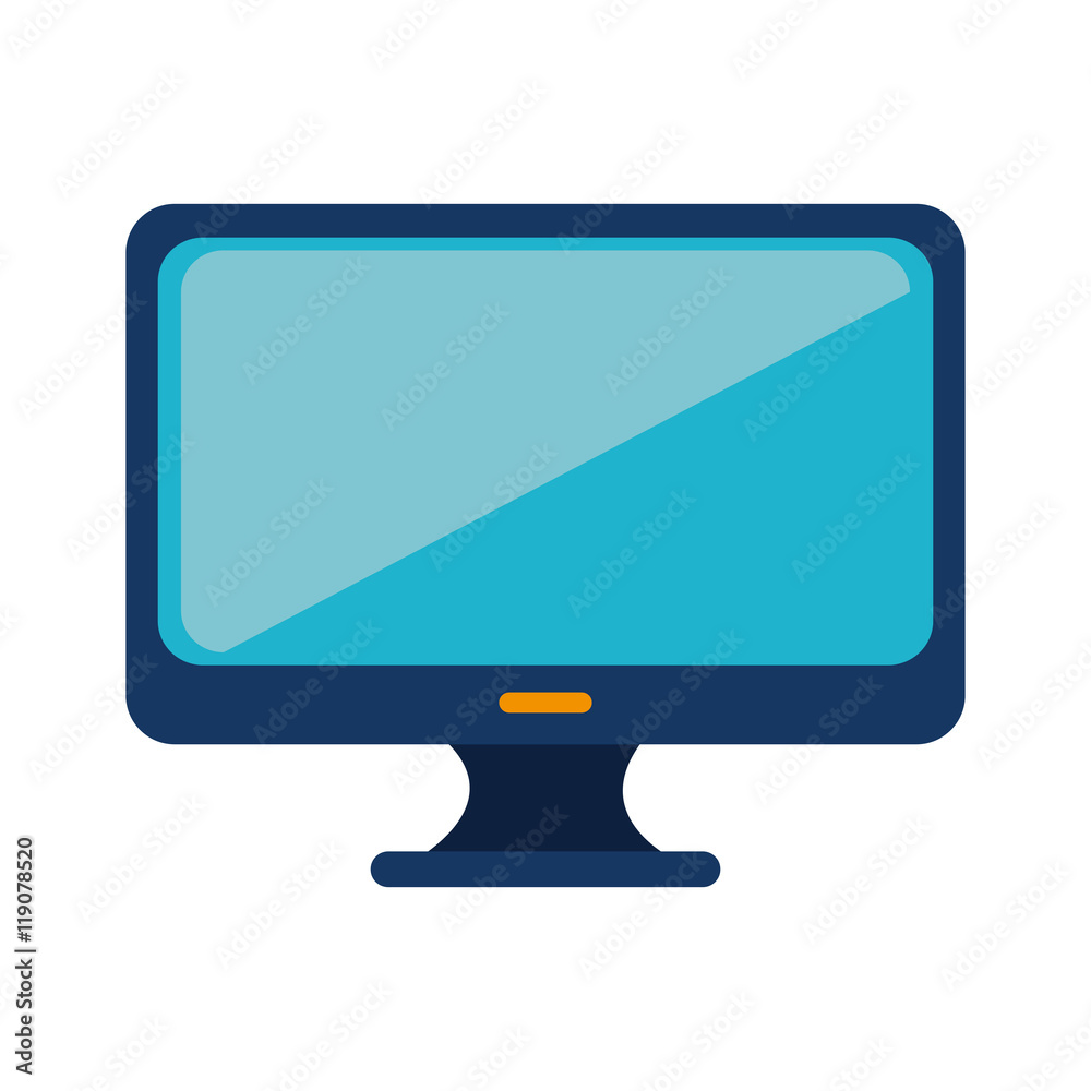 monitor pc computer screen device technology vector illustration monitor pc computer screen device technology vector illustration