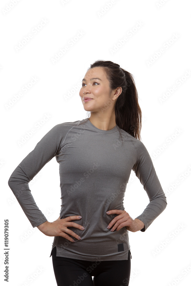 standing fitness woman standing fitness woman