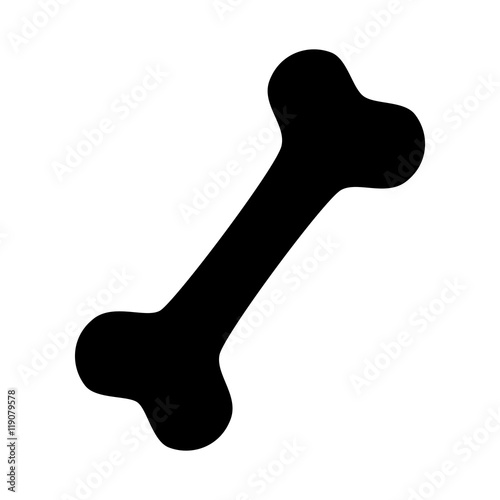 dog mascot pet bone toy accessory vector illustration