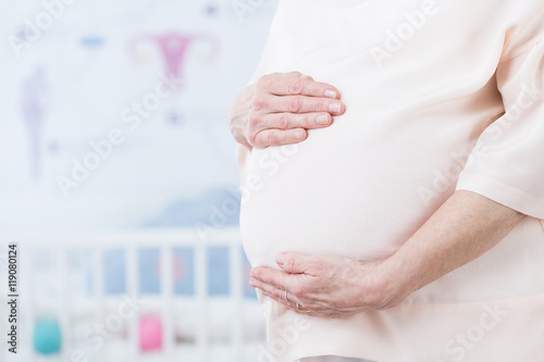 Fotografie Young pregnant mother
