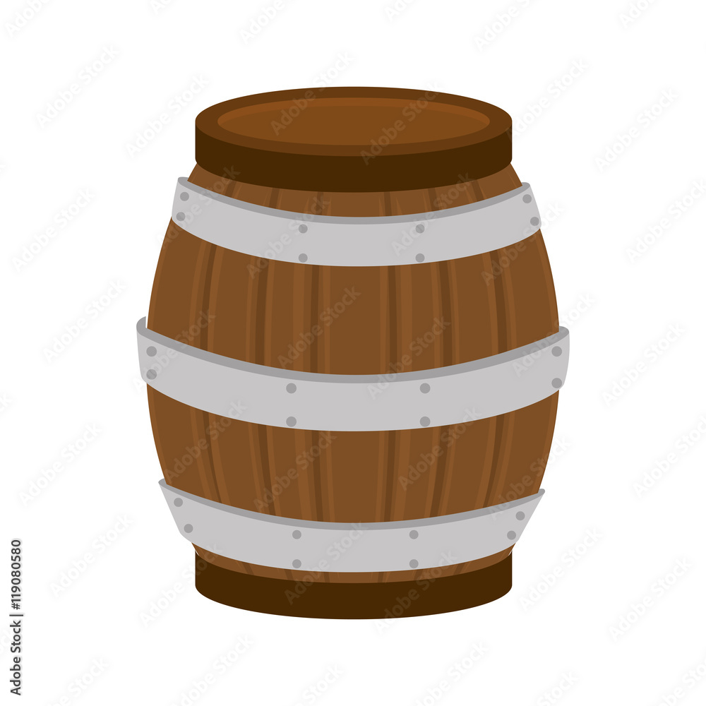 barrel of wood beverage container drink wine beer alcohol vector illustration barrel of wood beverage container drink wine beer alcohol vector illustration