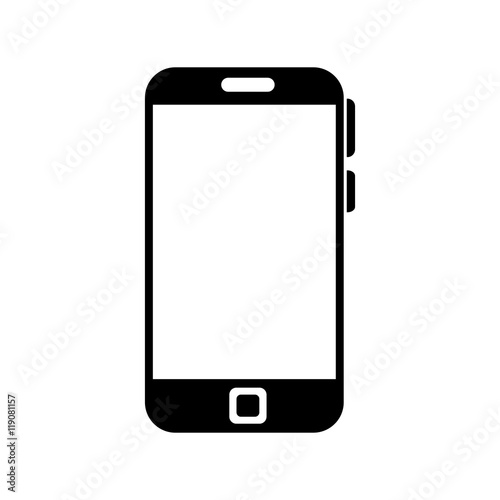 smartphone screen mobile phone  technology buttons display vector illustration