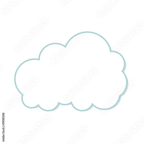 cloud sky weather nature forecast meteorolgy clear day vector illustration